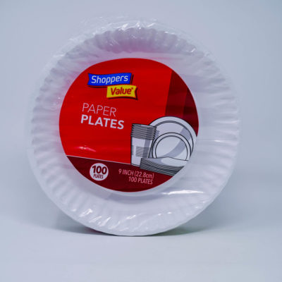 Shppvl Paper Plates 100/22.8cm